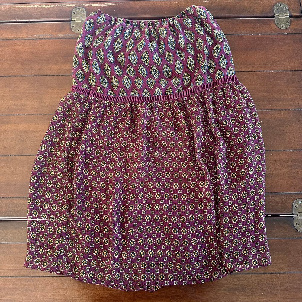 Fig & Flower Figueroa Anthropologie SKIR  Boho Cottage Paisley Petite Small